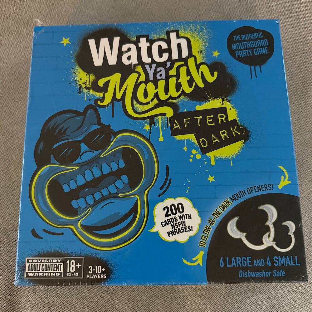Watch Ya' Mouth After Dark Adult Party Game 18+ 200 Cards Mouthpieces NEW